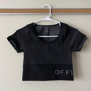 OFFLINE by aerie sidewalk seamless cropped t-shirt